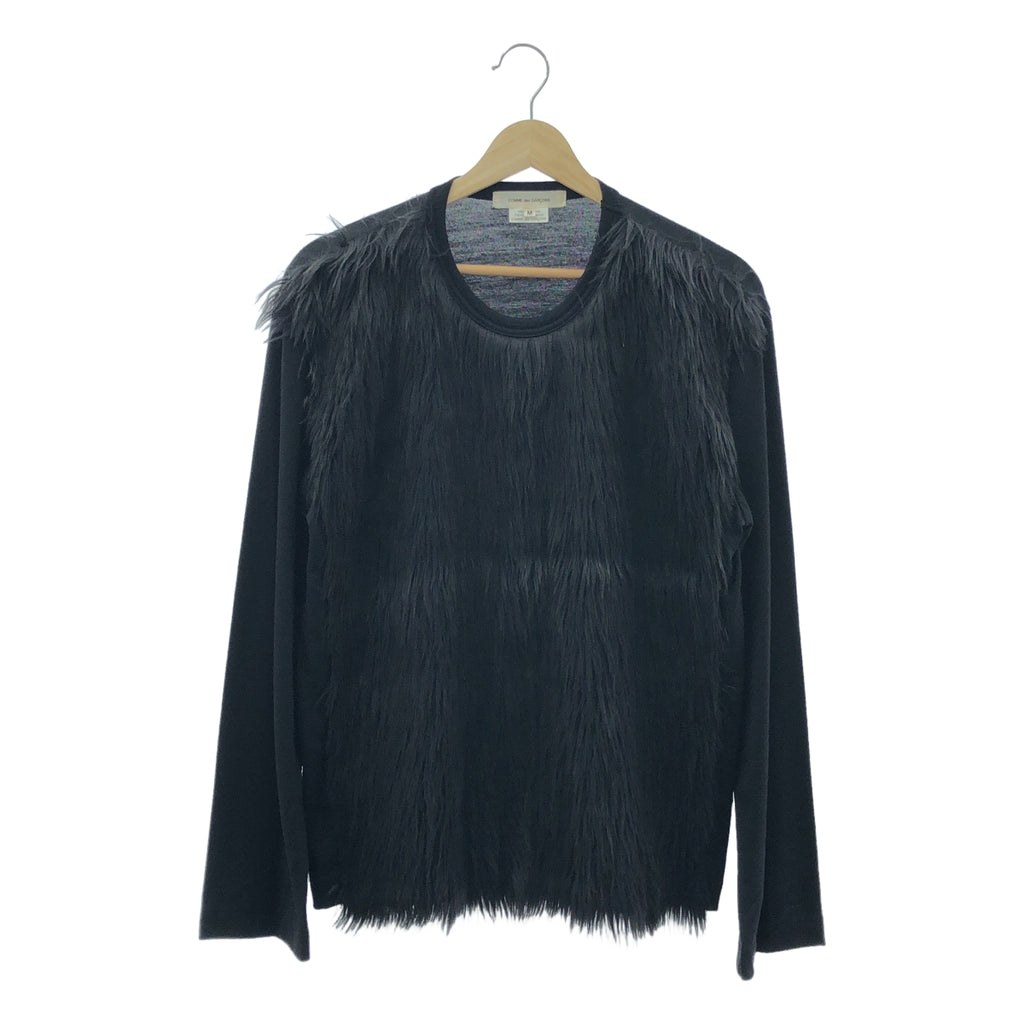 COMME des GARCONS / 컴데 갤슨 | 2023AW | 퍼 디테일 롱 크루넥 컷소우 | M |