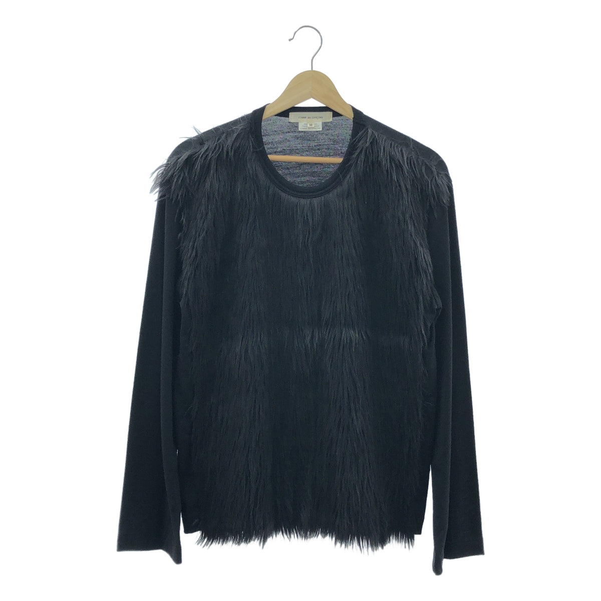 COMME des GARCONS / 컴데 갤슨 | 2023AW | 퍼 디테일 롱 크루넥 컷소우 | M |