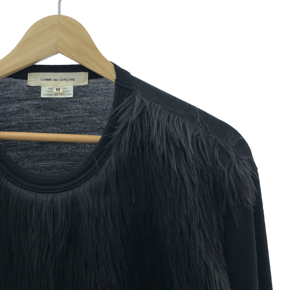 COMME des GARCONS / 컴데 갤슨 | 2023AW | 퍼 디테일 롱 크루넥 컷소우 | M |