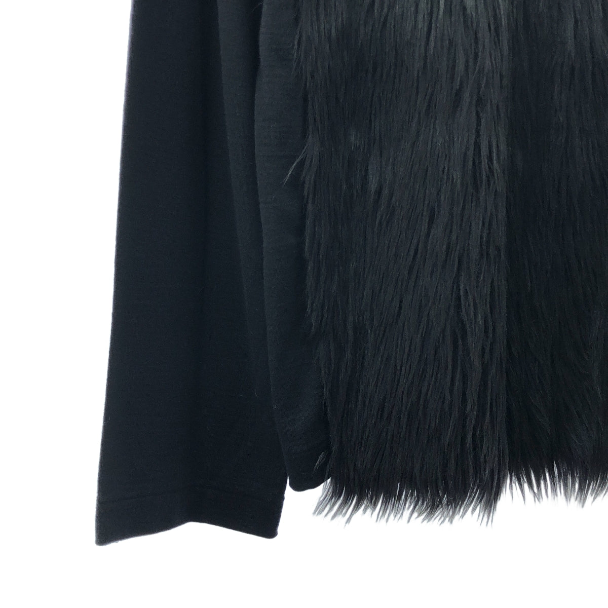COMME des GARCONS / 컴데 갤슨 | 2023AW | 퍼 디테일 롱 크루넥 컷소우 | M |