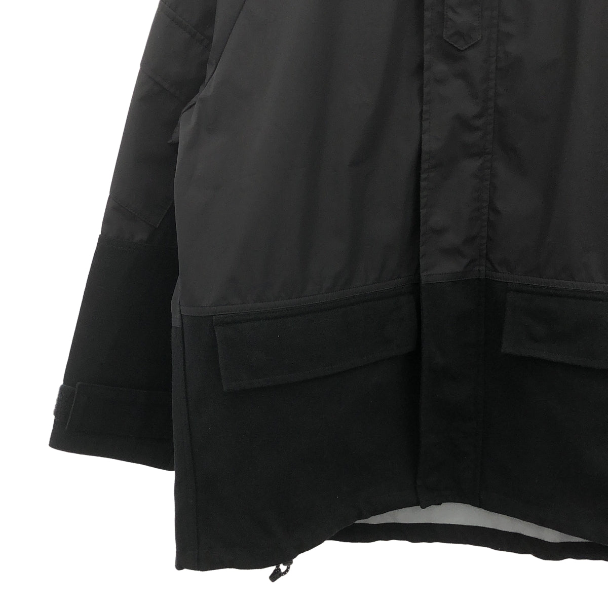 【미품】 COMME des GARCONS HOMME / 콤데 갤슨 옴므 | 2023AW | 에스테르 매트 크로스 후드 지퍼 자켓 | M |