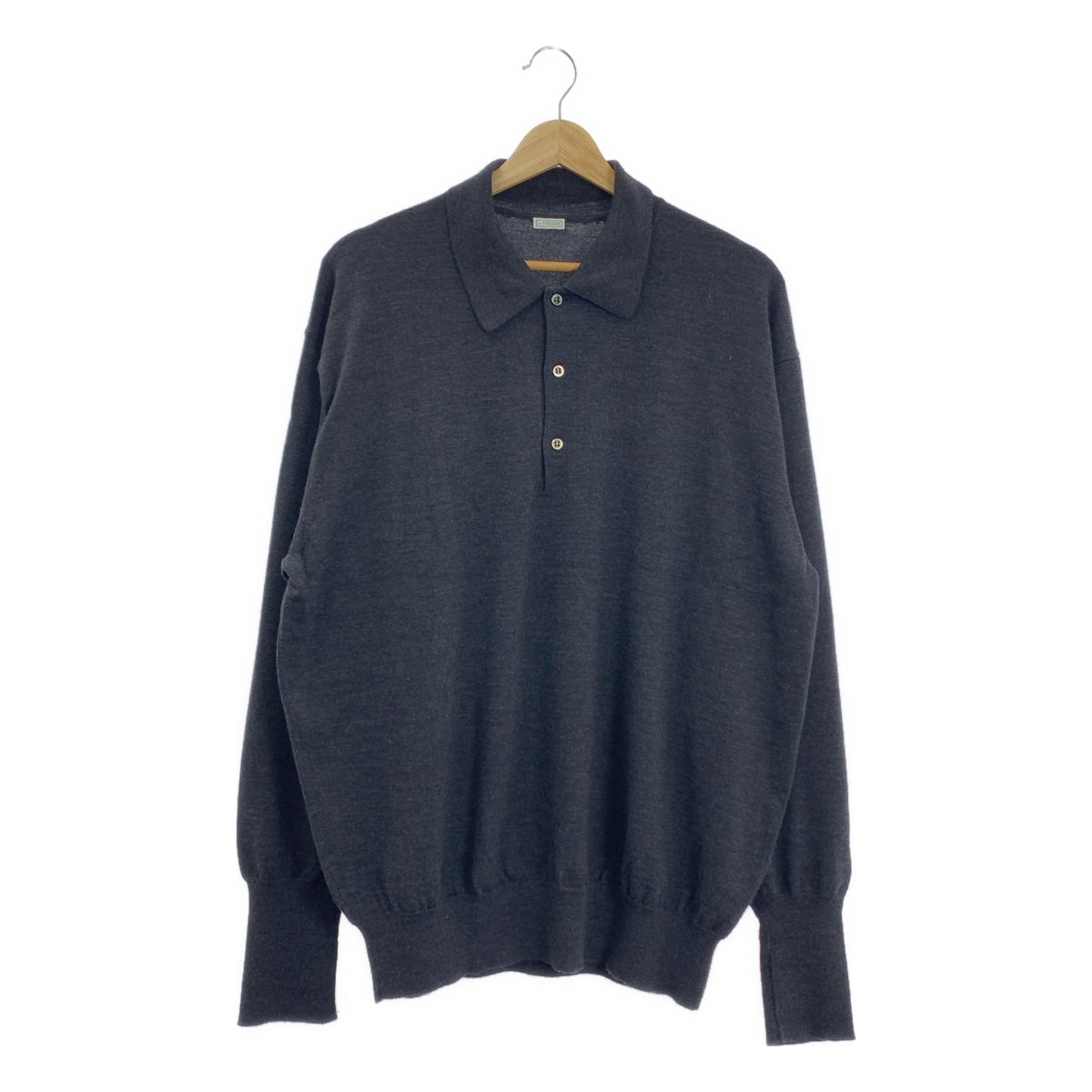 A.PRESSE / アプレッセ | 2022AW | L/S Knit Polo Shirt / ウール ポロ ニット セーター | 3 | メンズ