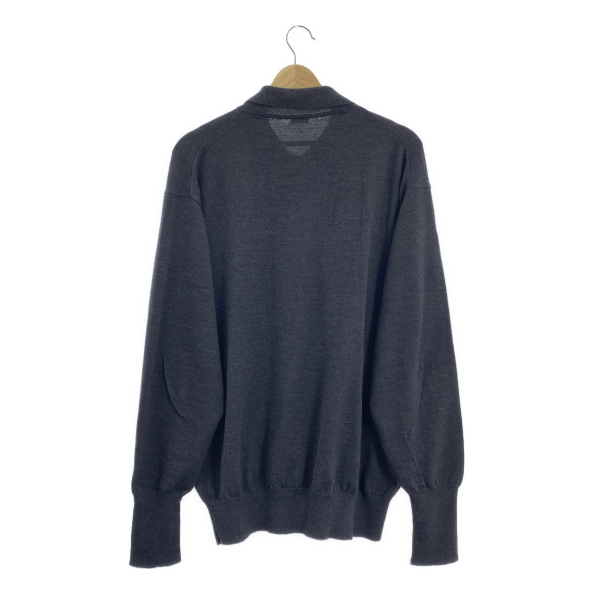 A.PRESSE / アプレッセ | 2022AW | L/S Knit Polo Shirt / ウール ポロ ニット セーター | 3 | メンズ