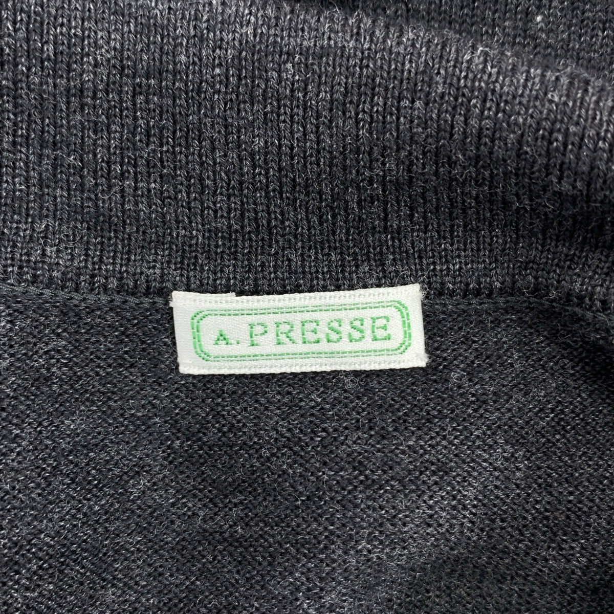 A.PRESSE / アプレッセ | 2022AW | L/S Knit Polo Shirt / ウール ポロ ニット セーター | 3 | メンズ