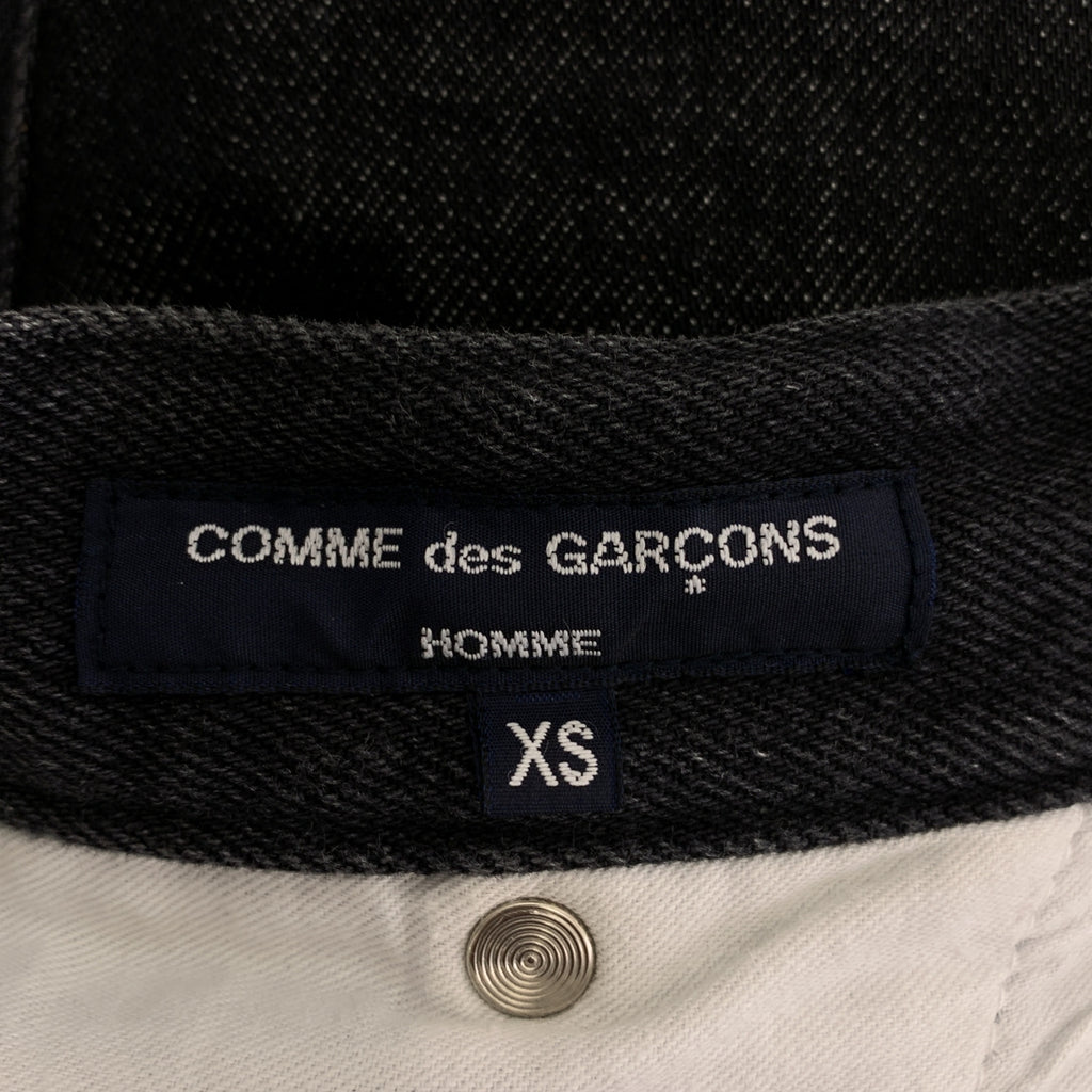 COMME des GARÇONS HOMME | 2022 秋冬 |拼布牛仔長褲 |尺寸 XS |黑色|男士