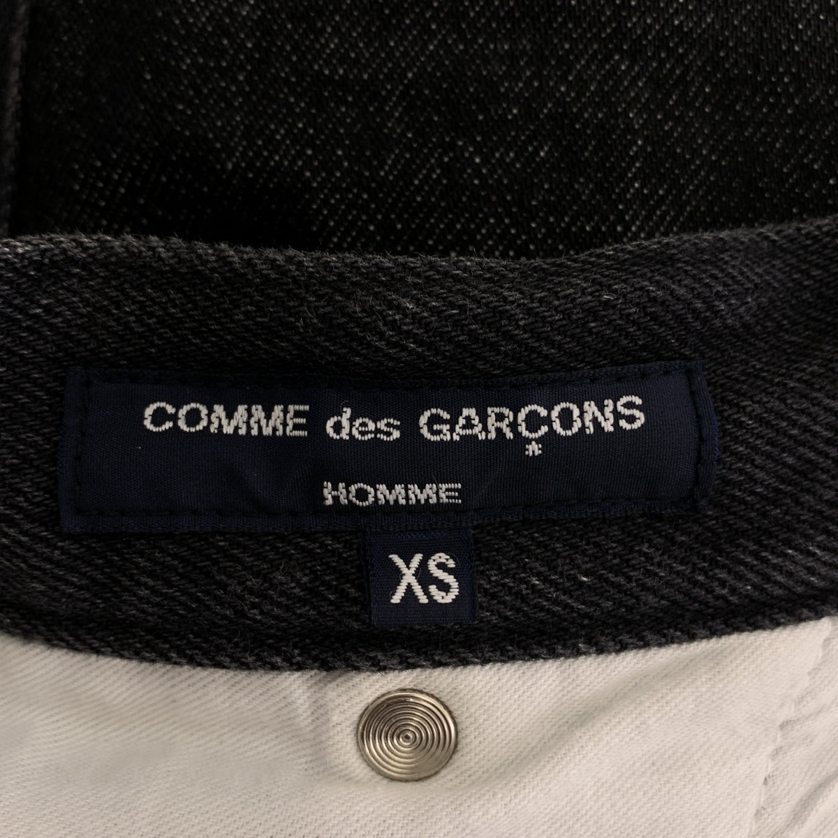 COMME des GARÇONS HOMME | 2022 秋冬 |拼布牛仔長褲 |尺寸 XS |黑色|男士