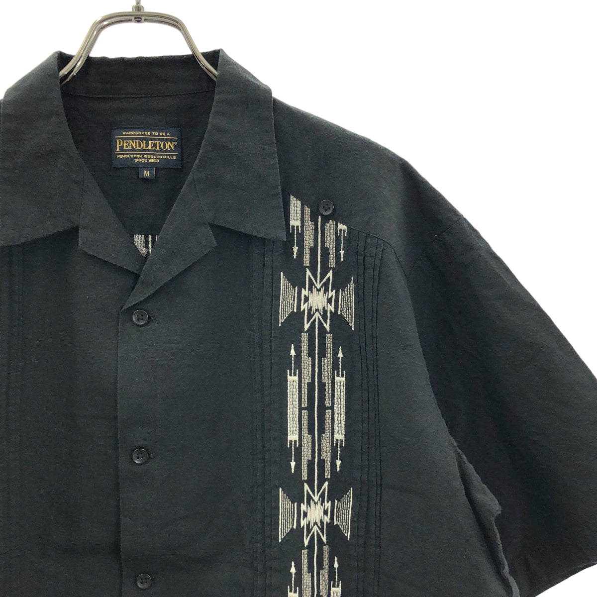 PENDLETON / ペンドルトン | リネン コットン キューバシャツ / オープンカラー | M | メンズ