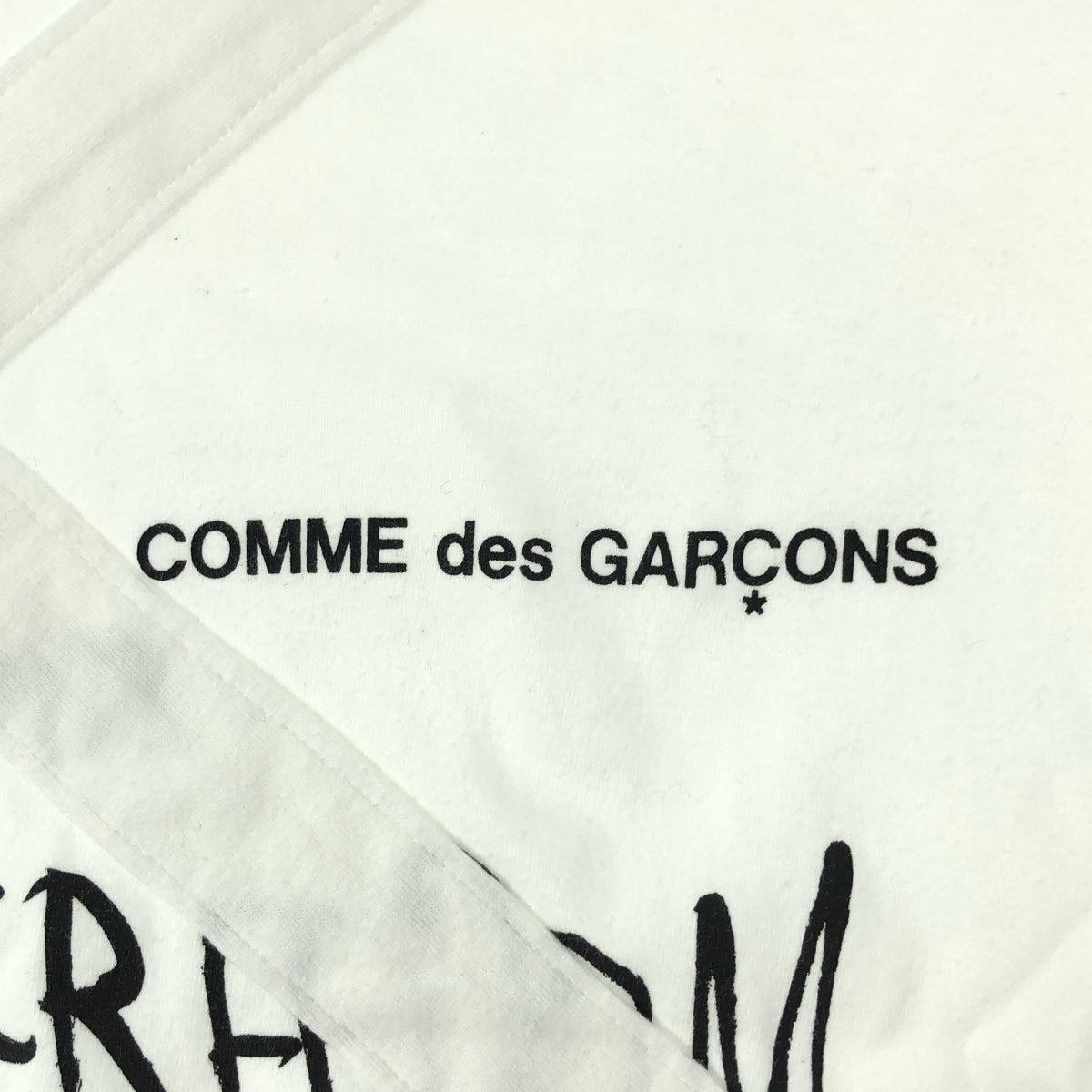 COMME des GARCONS / 컴데 갤슨 | 2010SS | 원포인트 로고 프린트 크루넥 티셔츠 컷소우 | M | 남성