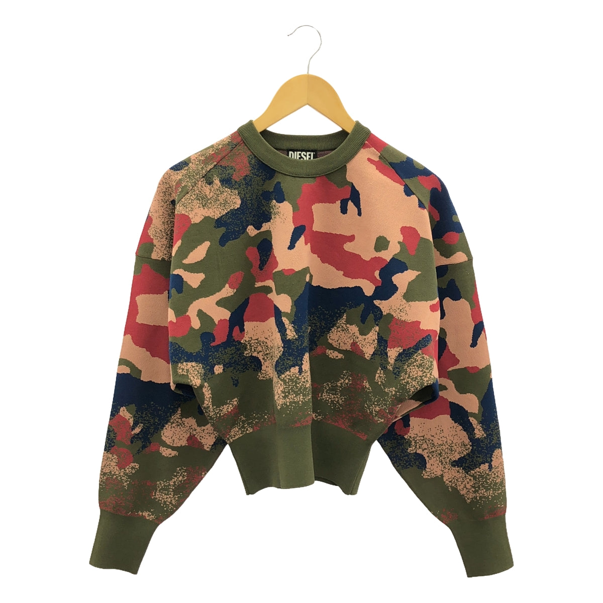 DIESEL / 디젤 | Camouflage MONTANA Sweater 위장 니트 풀오버 | XS | 멀티 컬러 | 여성