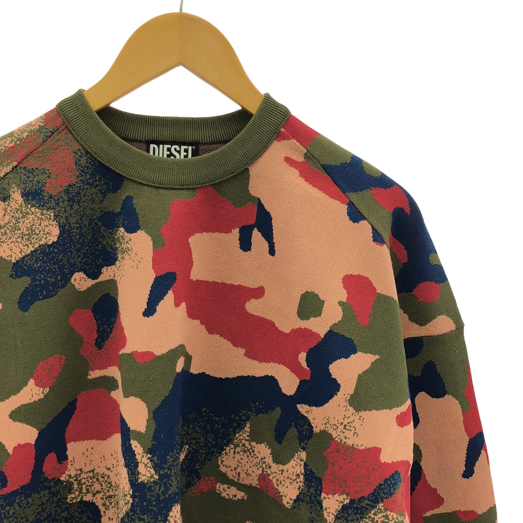 DIESEL / ディーゼル | Camouflage MONTANA Sweater 迷彩 ニット プルオーバー | XS | マルチカラー | レディース