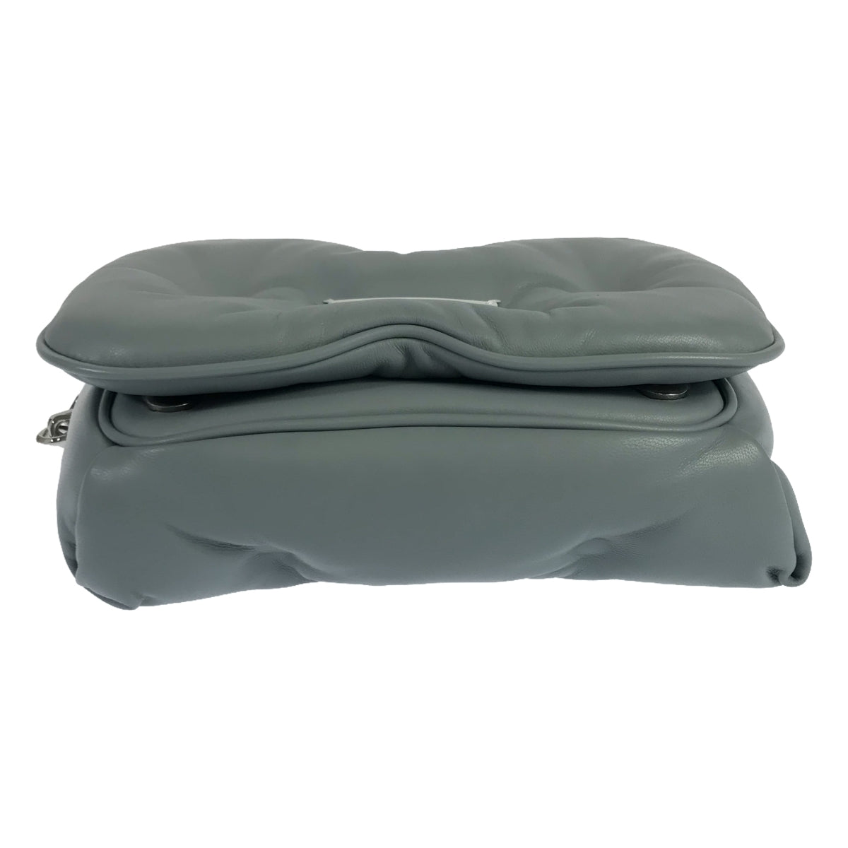 【미품】 Maison Margiela / 메종 마르제라 | 2024SS | Glam Slam Flap bag / 2way 체인 숄더 그램 슬램 플랩 포켓 램 가죽 핸드백 | UNI | 그레이 시스템 | 여성