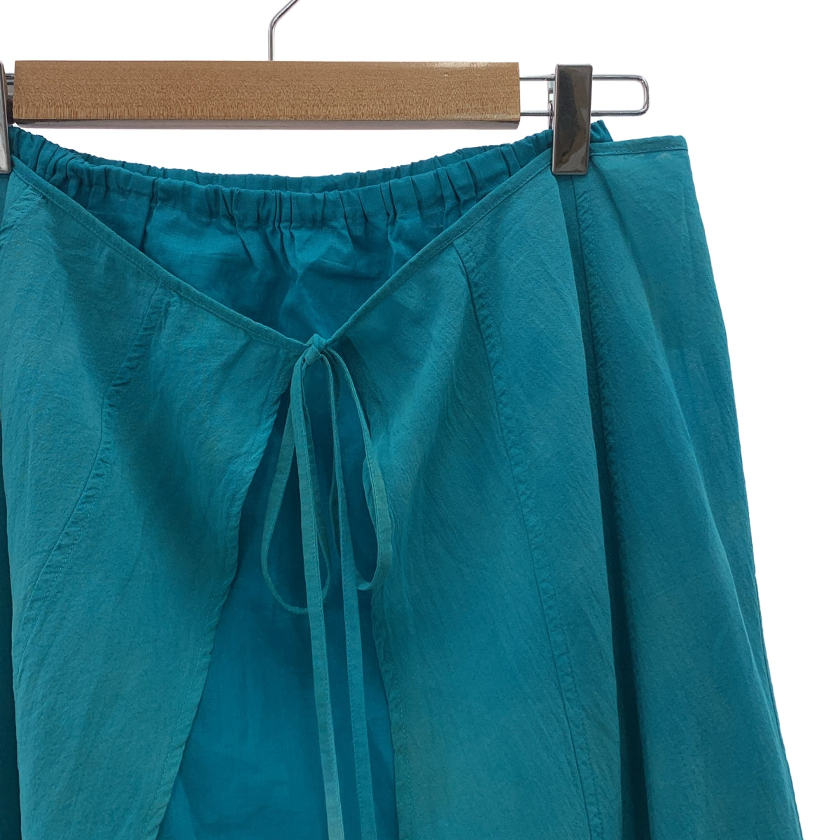 【新品】  KANAKO SAKAI / カナコサカイ | 2023SS | Tie dye Sheer Wrap Skirt タイダイ ラップ スカート | 32 | ブルー系/ピンクベージュ | レディース