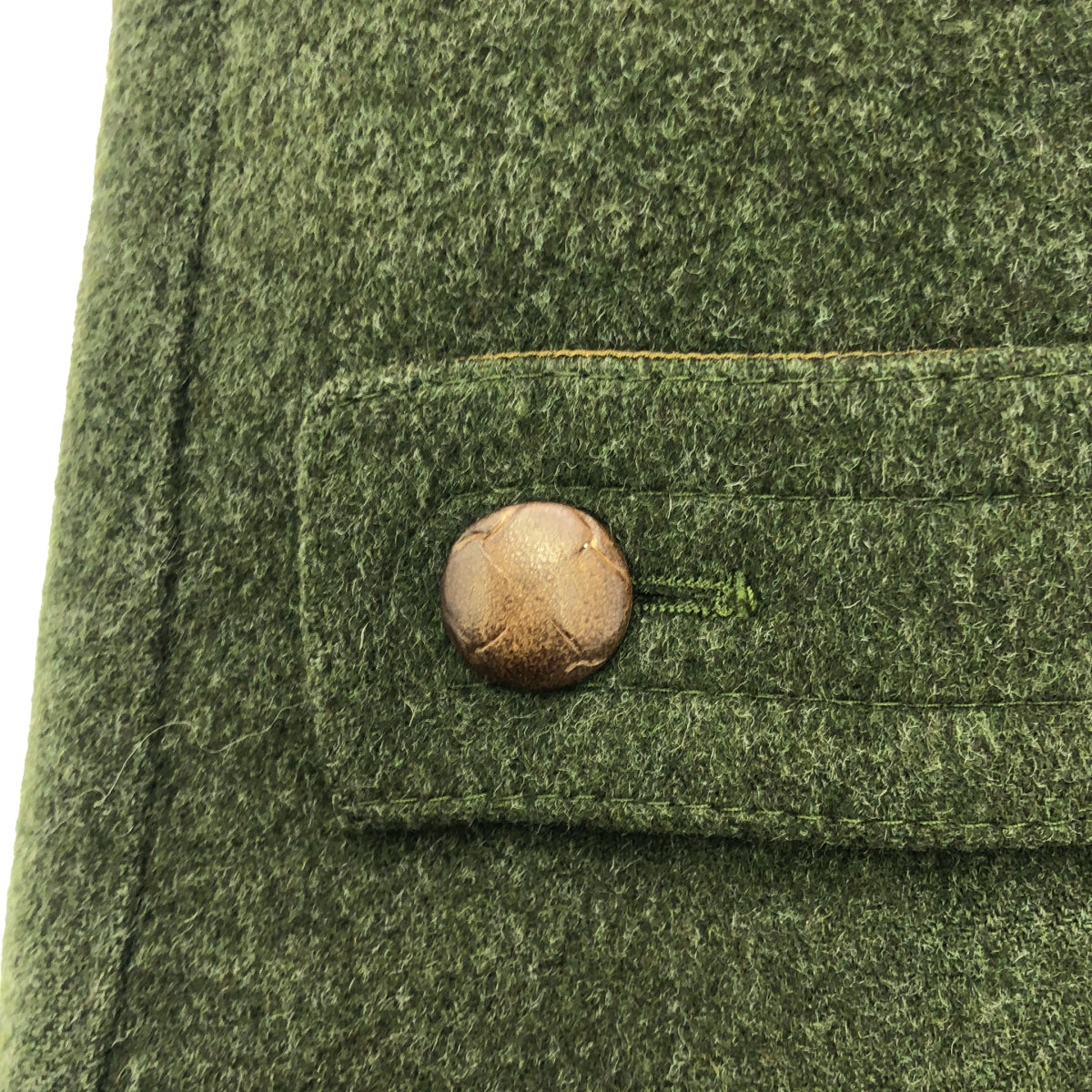 VINTAGE / 빈티지 헌 옷 | 70-80s 빈티지 SALKO LODEN COAT 사르코 울 로덴 코트 | 50 | 올리브 | 남성