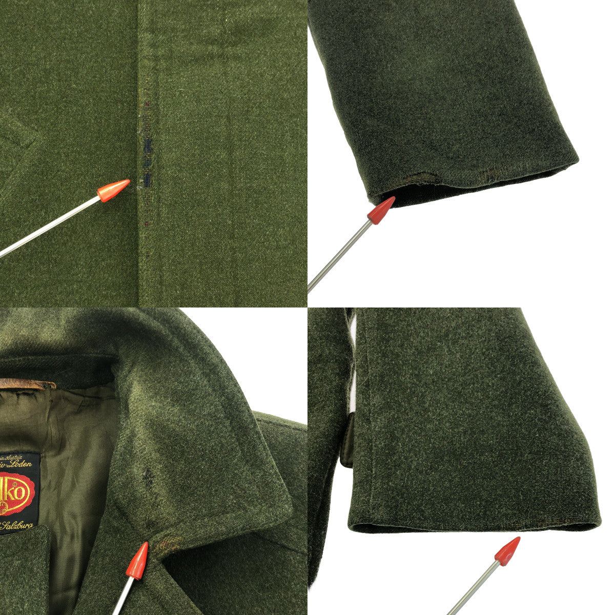 VINTAGE / 빈티지 헌 옷 | 70-80s 빈티지 SALKO LODEN COAT 사르코 울 로덴 코트 | 50 | 올리브 | 남성