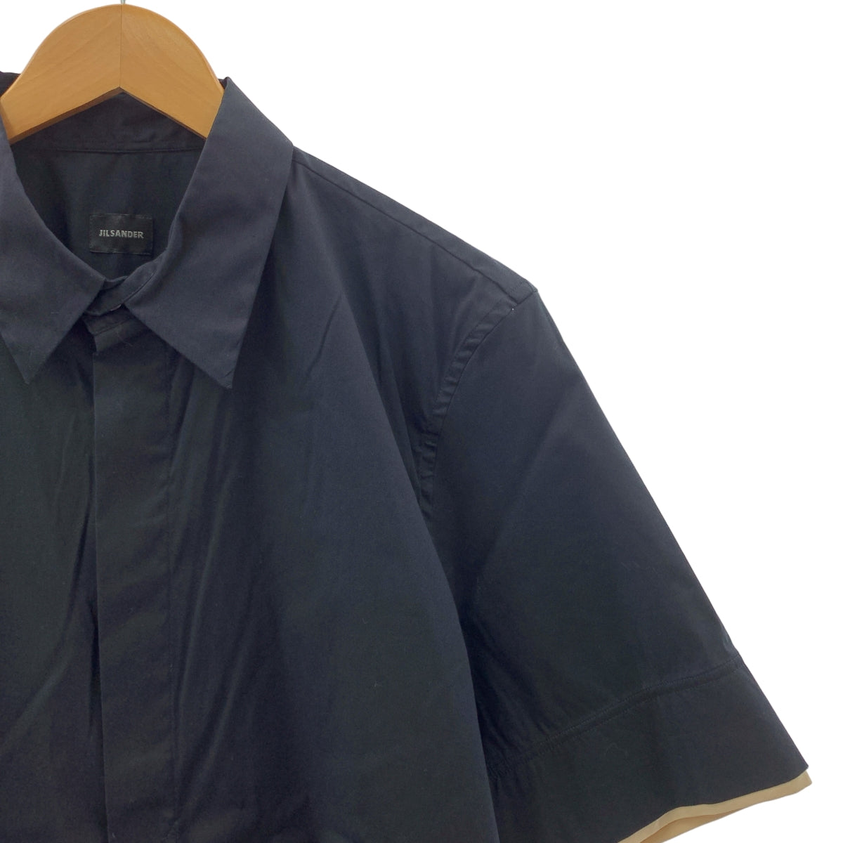 JIL SANDER / ジルサンダー | バイカラー コットン シャツ | 41 | メンズ