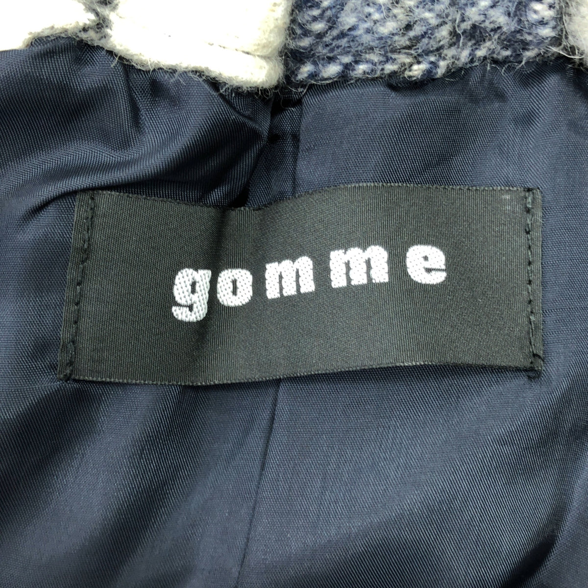 gomme / ゴム | チェック プリーツ ロング イージースカート | M | ネイビー/ホワイト/ブラック | レディース