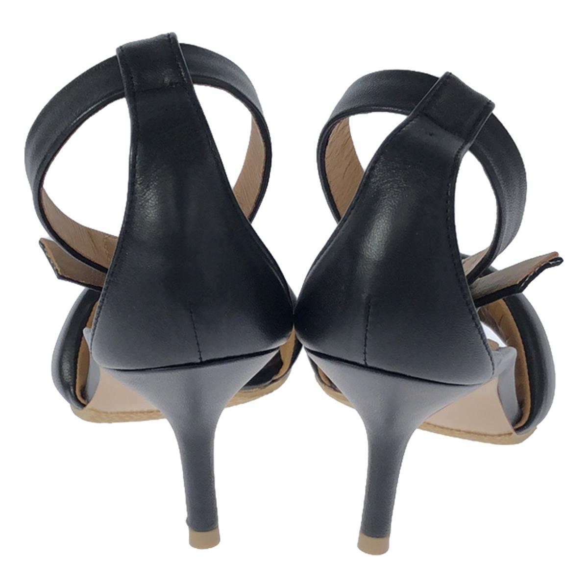 [Good Condition] PIPPICHIC / MARIRIN PADED Strap Sandals | Size 36 | Black | Women's