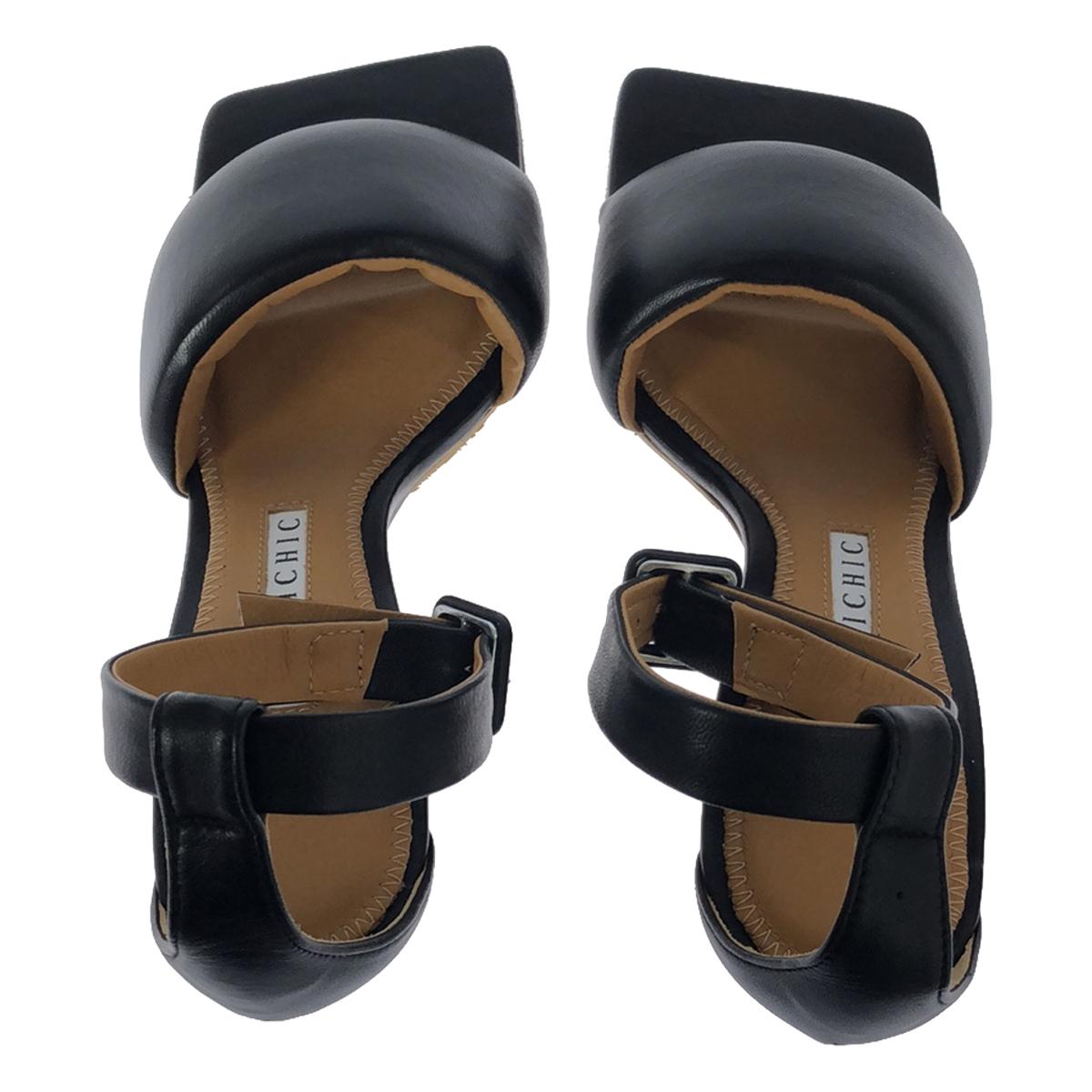 [Good Condition] PIPPICHIC / MARIRIN PADED Strap Sandals | Size 36 | Black | Women's