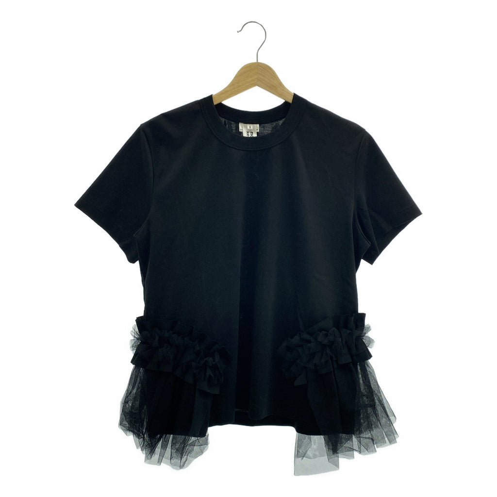 noir kei ninomiya / ノワールケイニノミヤ | 2025SS | チュールドッキング クルーネック カットソー | S | レディース