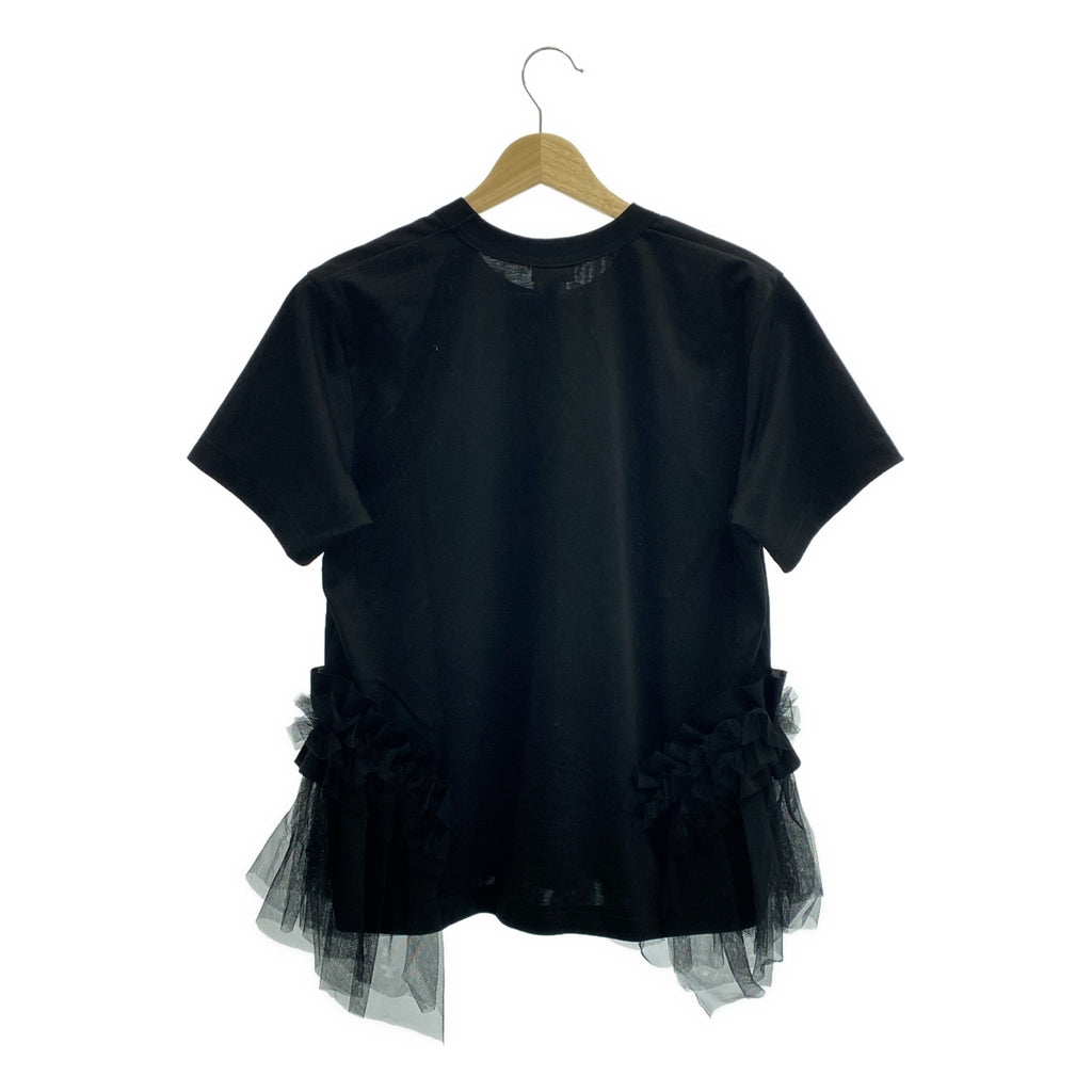 noir kei ninomiya / ノワールケイニノミヤ | 2025SS | チュールドッキング クルーネック カットソー | S | レディース