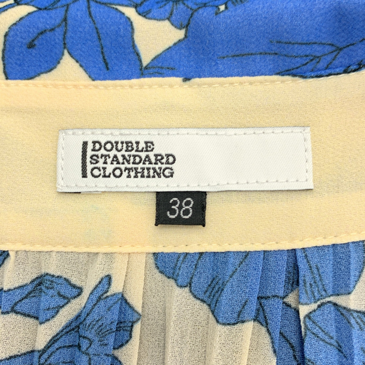 雙重標準服裝 | 印花褶皺雙袖襯衫式上衣 | 尺寸 38 | 女款