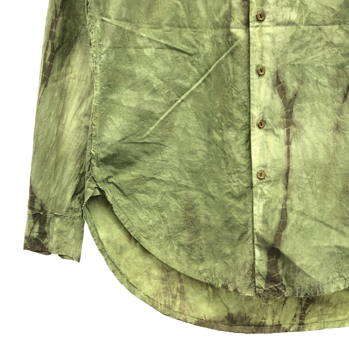 ARAKI YUU Raw Cut Narrow Double Dyed Shirt | HUES 福岡