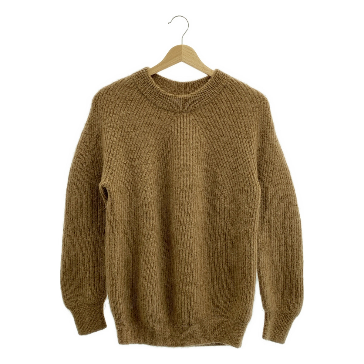 BATONER / バトナー | モヘア クルーネック ニット | 1 | ブラウン | メンズ