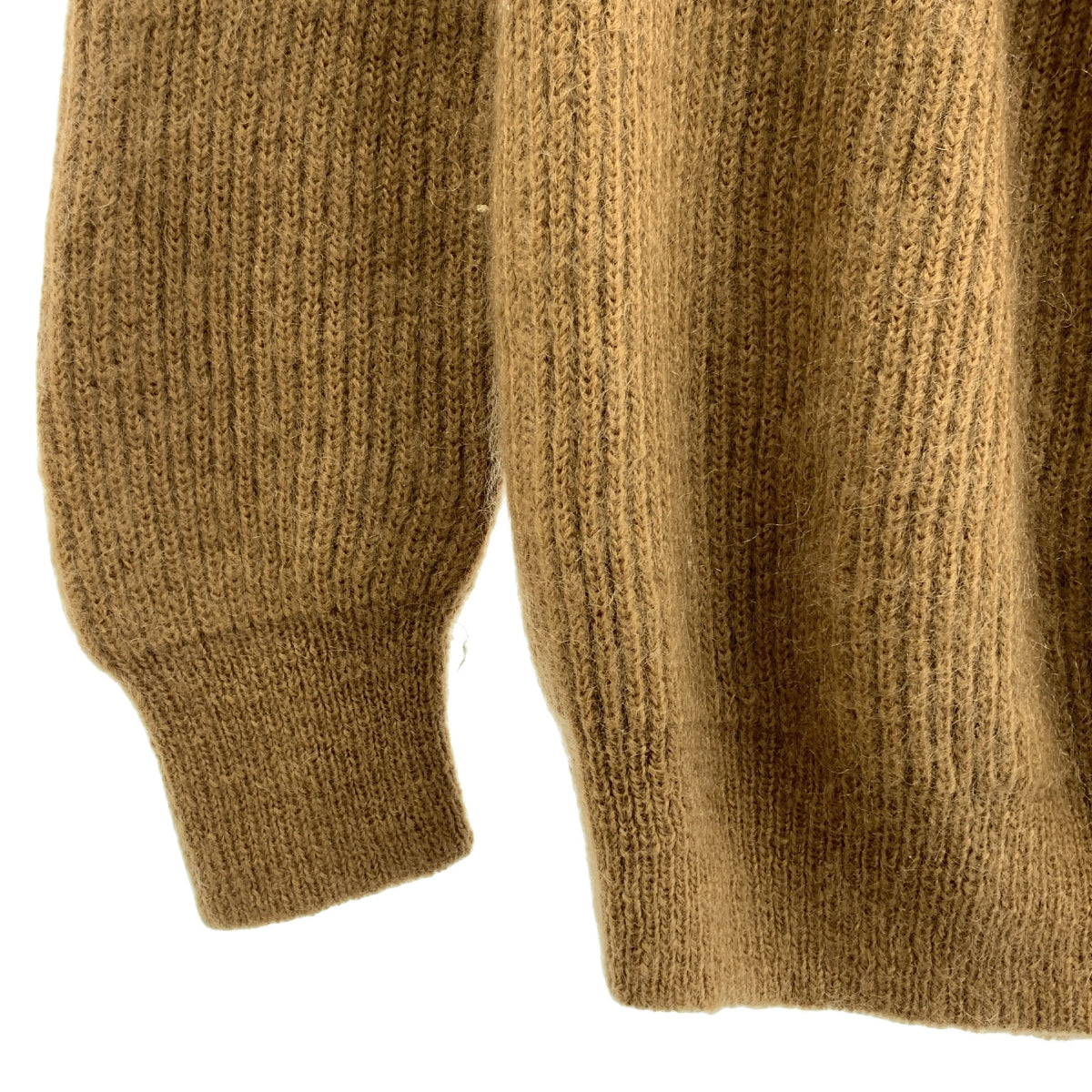 BATONER / バトナー | モヘア クルーネック ニット | 1 | ブラウン | メンズ