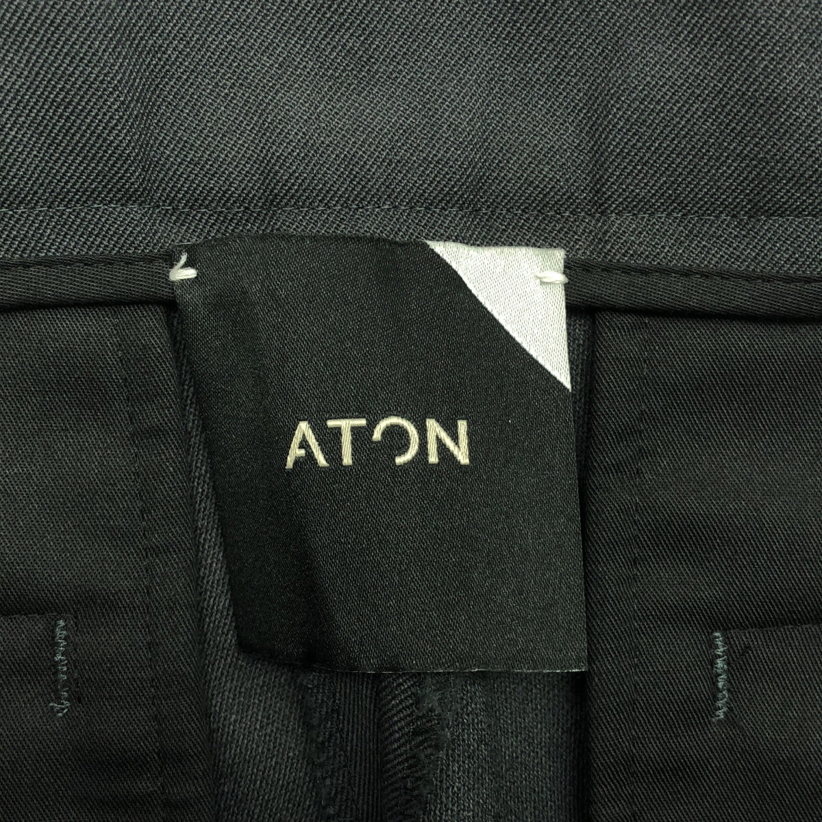 ATON / エイトン | ウール スラックス パンツ | 2 | グレー | レディース
