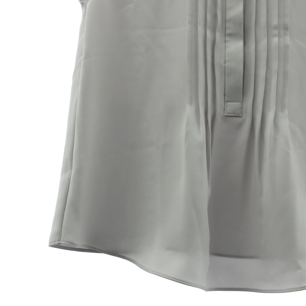 theory luxe / セオリーリュクス | 2025SS | Marvine Lina Blouse バンドカラーシャツ | 38 | ライトグレー | レディース