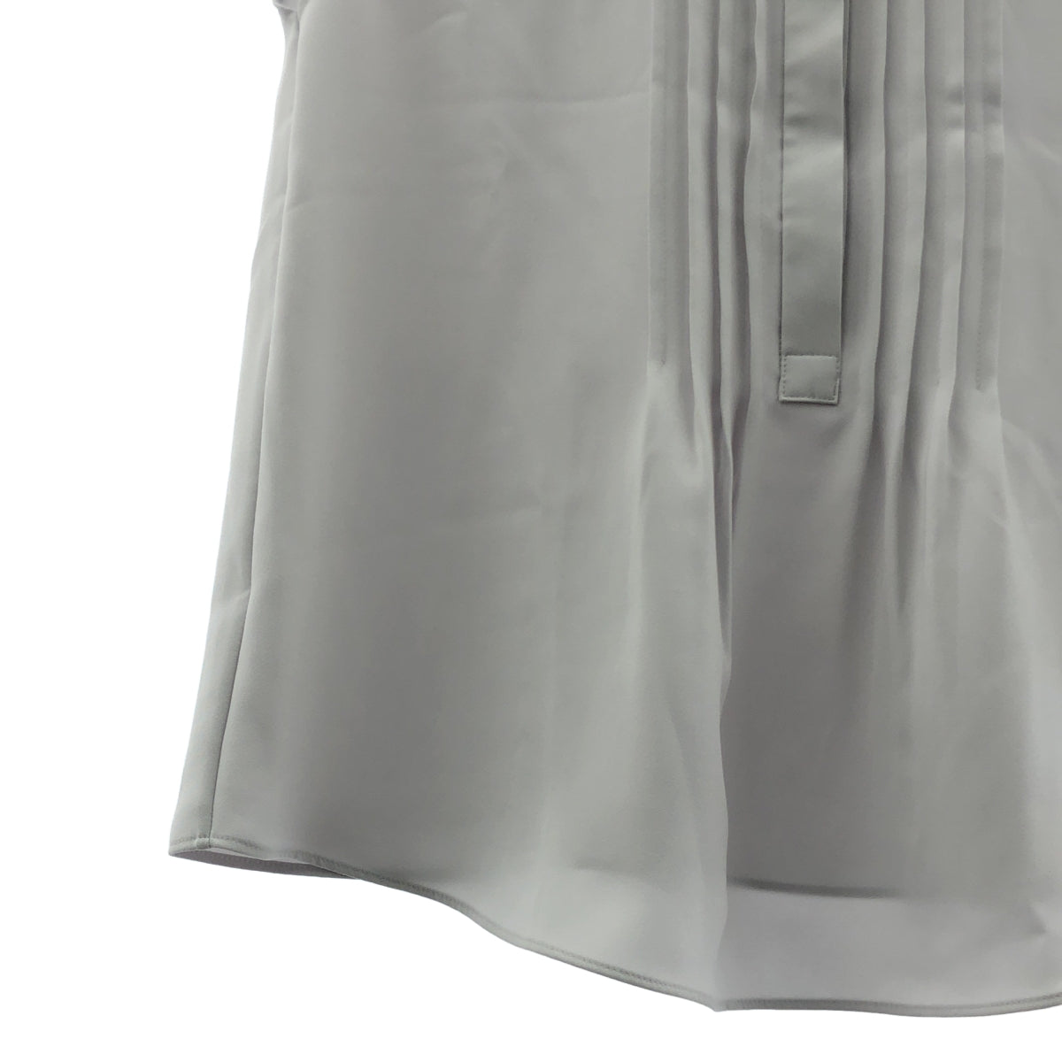 theory luxe / セオリーリュクス | 2025SS | Marvine Lina Blouse バンドカラーシャツ | 38 | ライトグレー | レディース