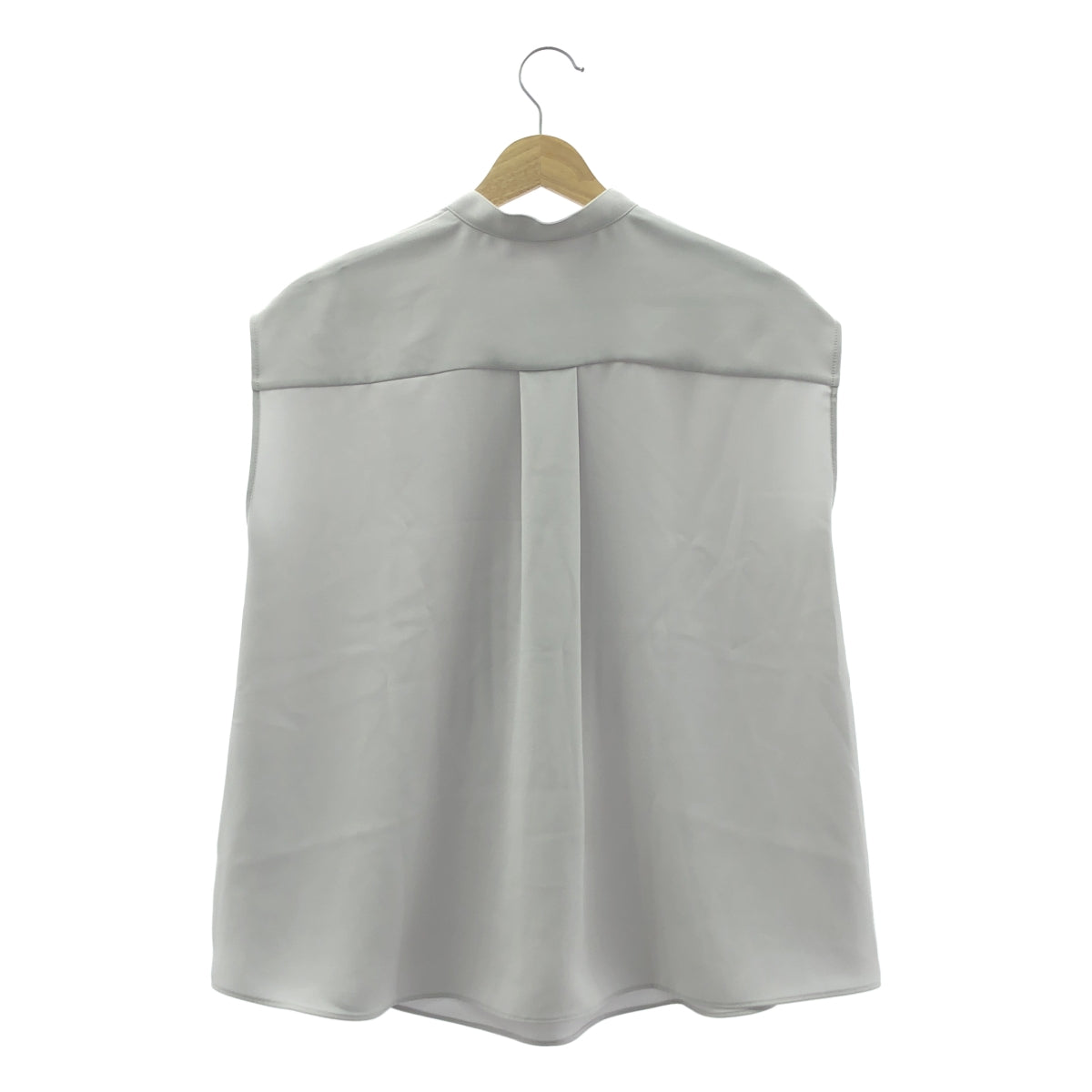theory luxe / セオリーリュクス | 2025SS | Marvine Lina Blouse バンドカラーシャツ | 38 | ライトグレー | レディース