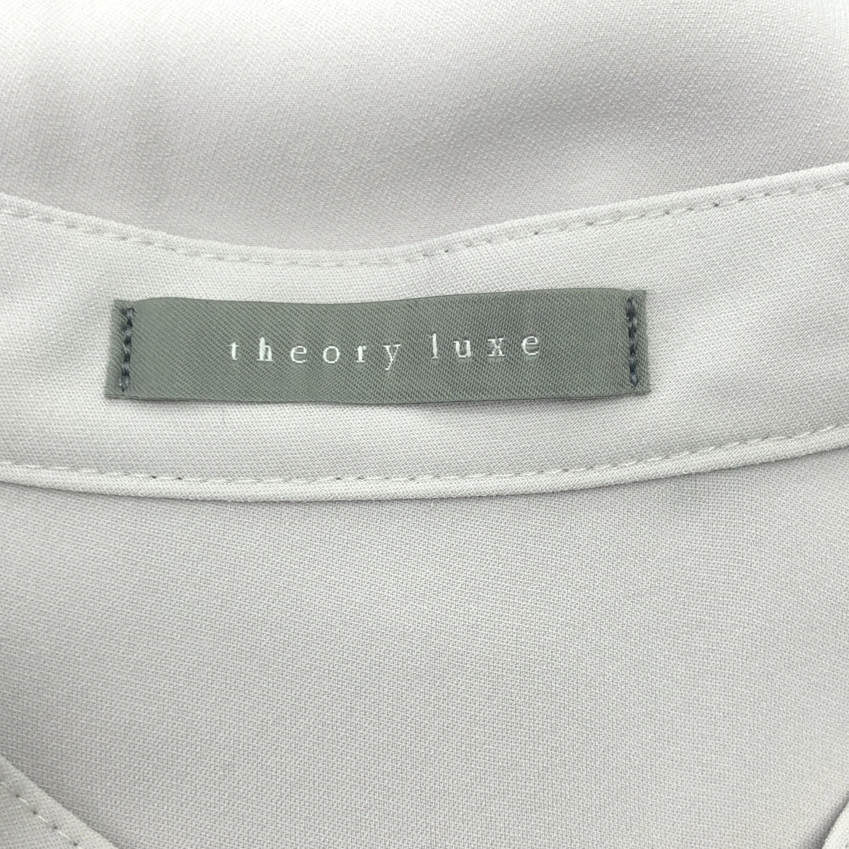 theory luxe / セオリーリュクス | 2025SS | Marvine Lina Blouse バンドカラーシャツ | 38 | ライトグレー | レディース