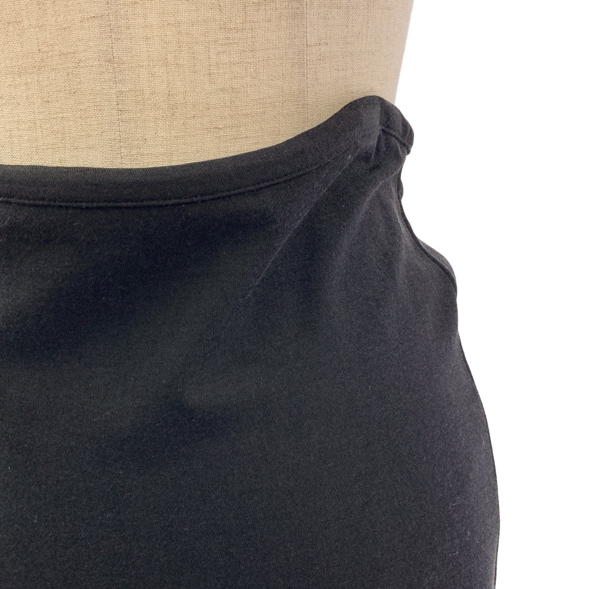 COMME des GARCONS NOIR / 콤데 갤슨 노아르 | 1990s | 다른 소재 전환 변형 비대칭 주름 롱 스커트 | M | 여성