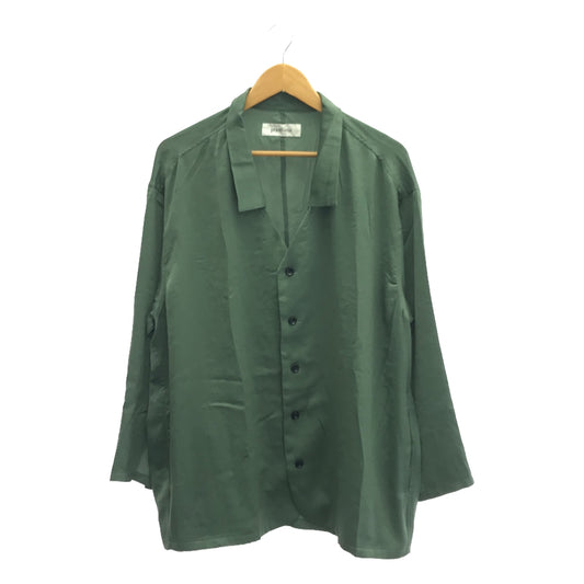 [New] prasthana / Prasthana | vintagesatin shirt | M | Green | Men's