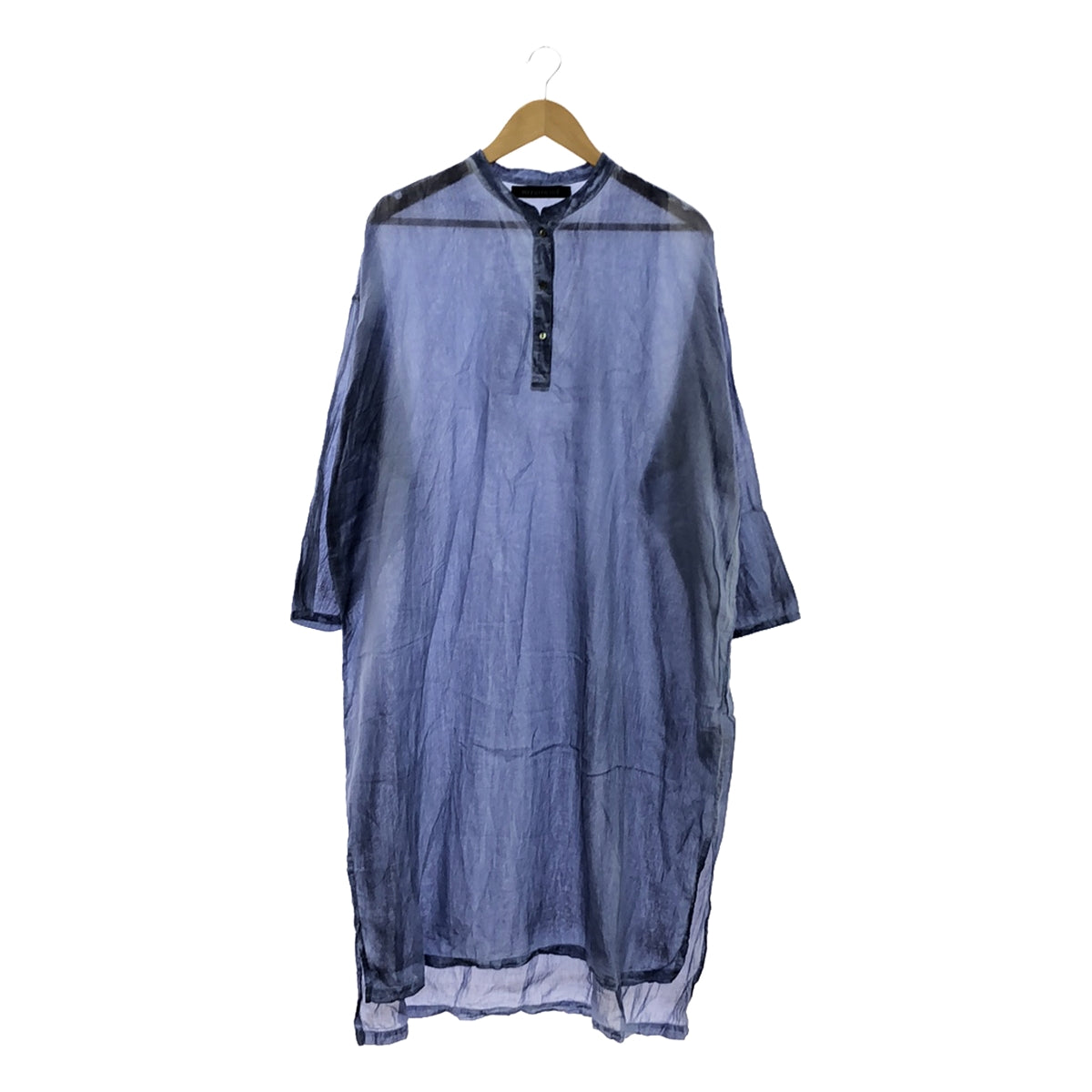 [Good Condition] mizuiroind | Pigment Dye Tie-Dye Shirt Dress | Blue | Women's