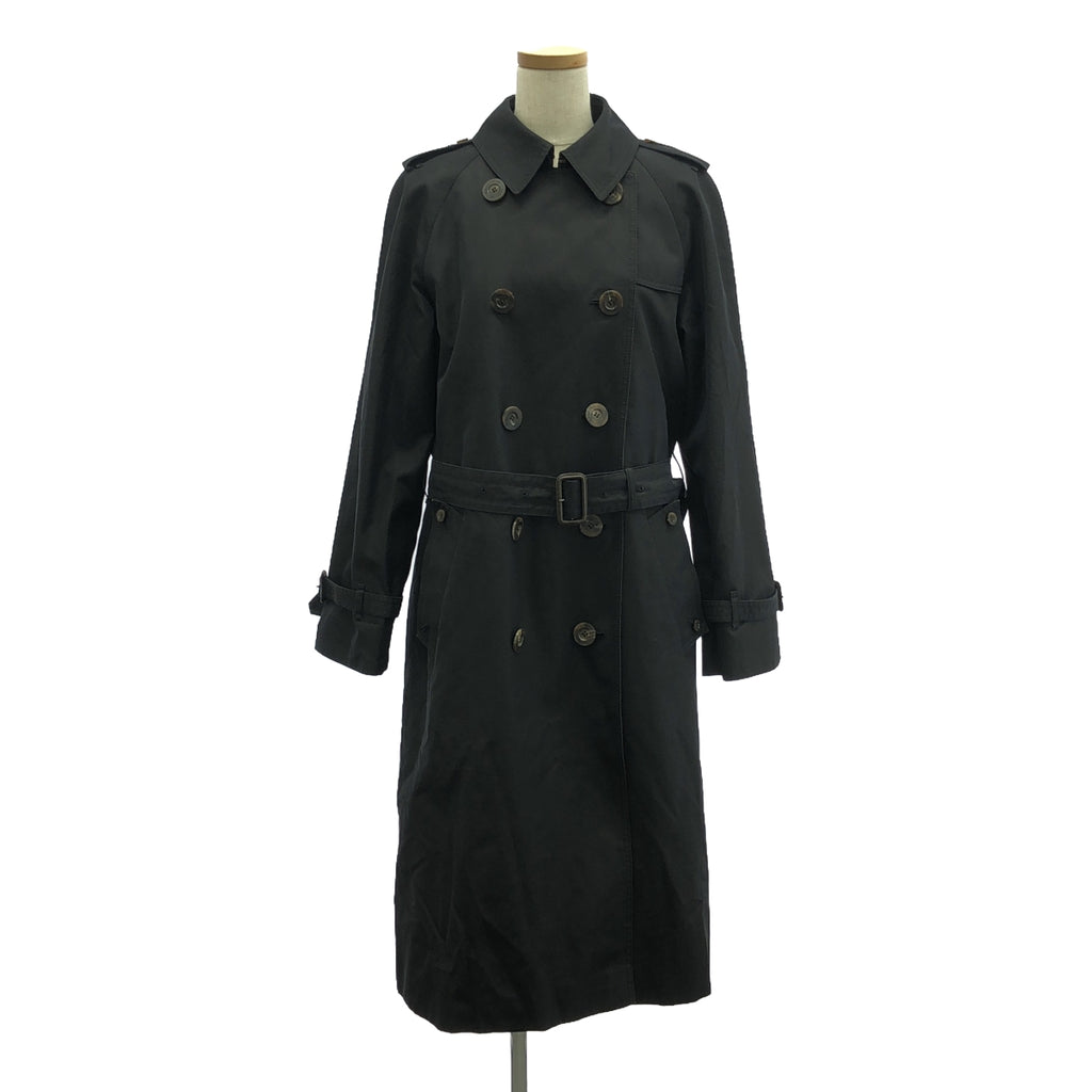 AQUASCUTUM / アクアスキュータム | NEW AQUA 5 ライナー付 コットン トレンチ コート | ブラック | レディース
