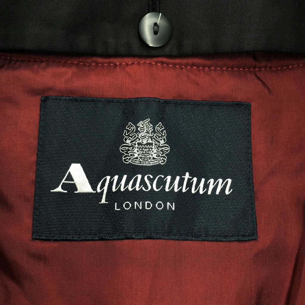 AQUASCUTUM / アクアスキュータム | NEW AQUA 5 ライナー付 コットン トレンチ コート | ブラック | レディース