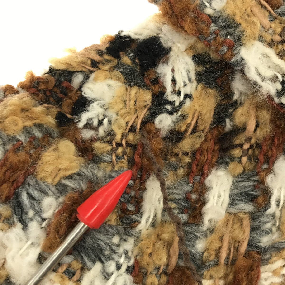 【美品】  COATE / コート | ビッグカラー ツイードコート | 38 | ベージュ | レディース