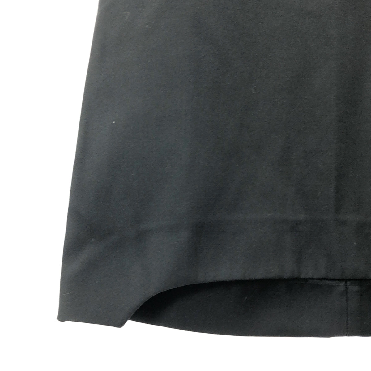 YVES SAINT LAURENT / イヴサンローラン | ウール ナイロン タイトスカート | ブラック | レディース