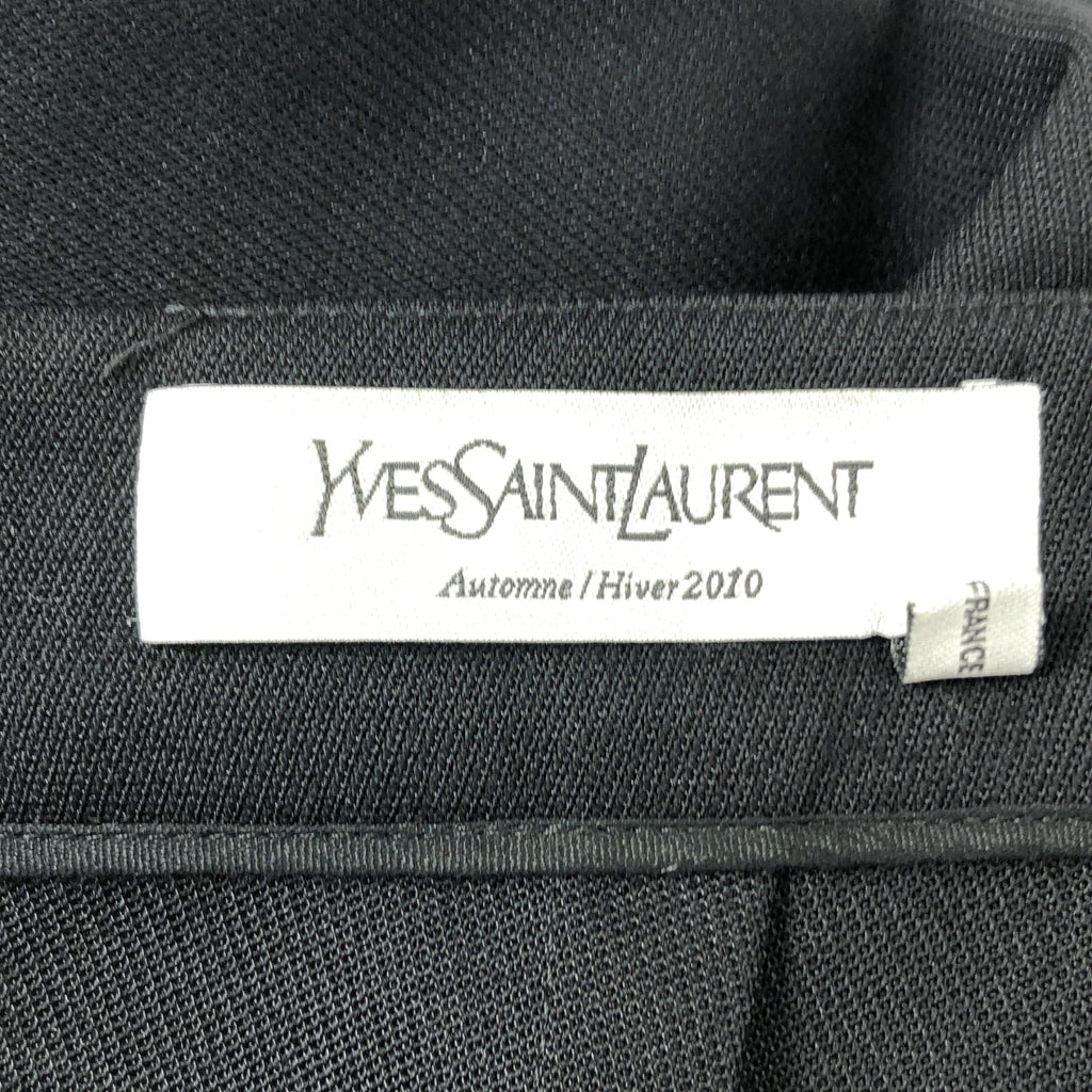 YVES SAINT LAURENT / イヴサンローラン | ウール ナイロン タイトスカート | ブラック | レディース