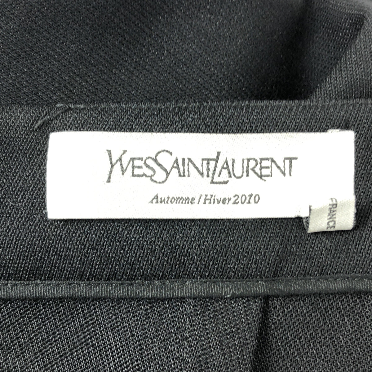 YVES SAINT LAURENT / イヴサンローラン | ウール ナイロン タイトスカート | ブラック | レディース