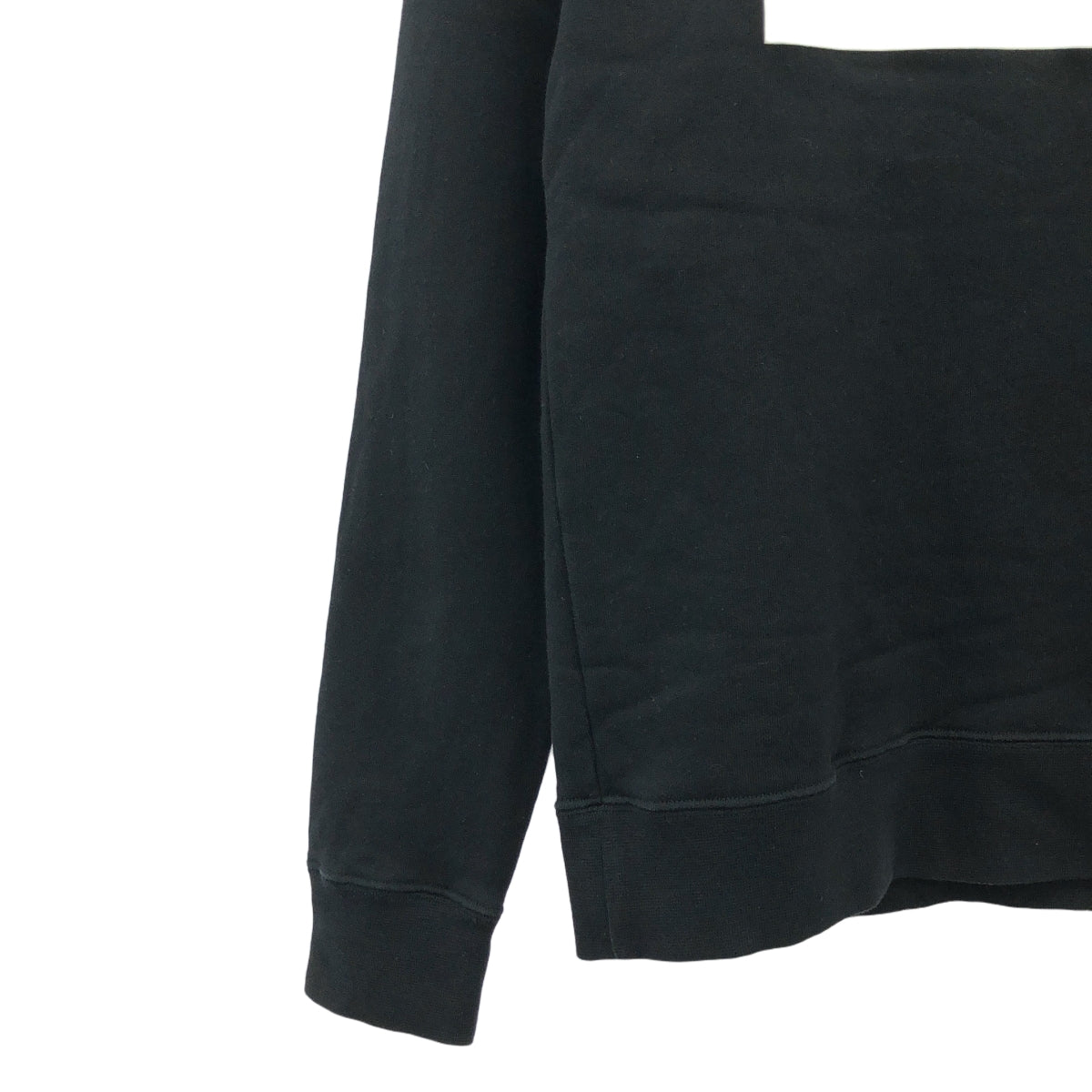 MSGM | 羊毛襯裡標誌印花圓領運動衫 | XS | 黑色/白色 | 女款