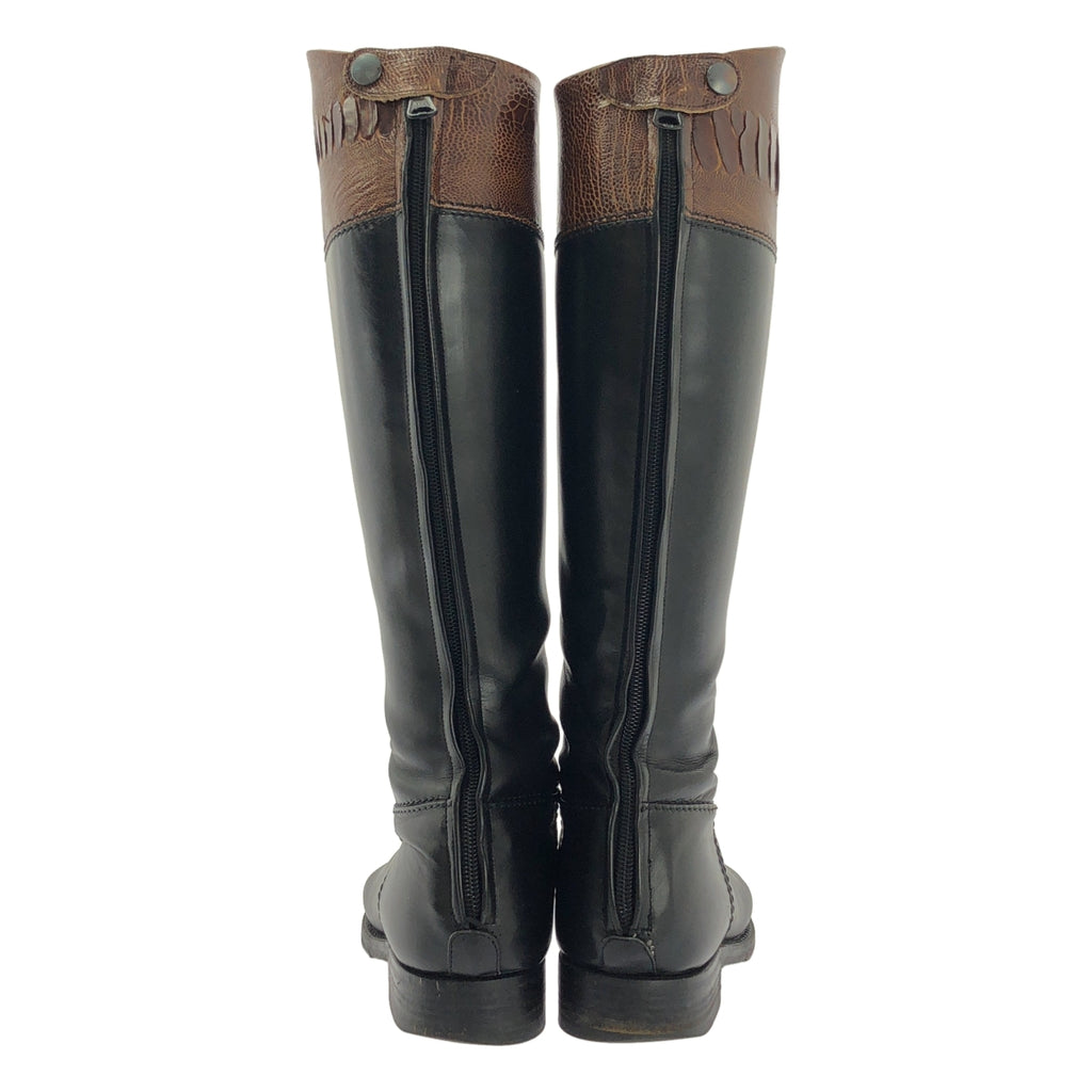 ALBERTO FASCIANI / アルベルトファッシャーニ | レザー 乗馬 ロングブーツ | 38 | レディース