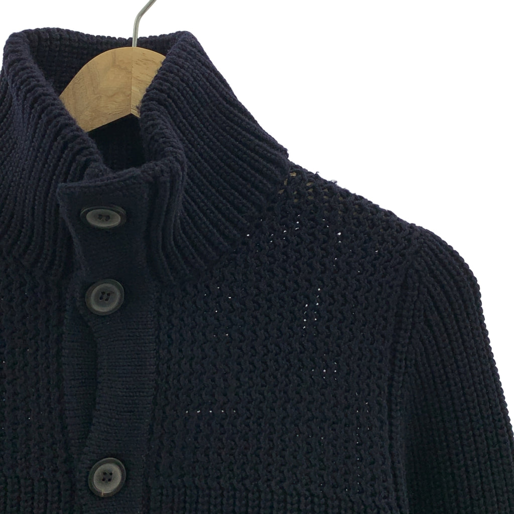 LANVIN / 람방 | 울 리브 로우 게이지 니트 카디건 | XS | 남성