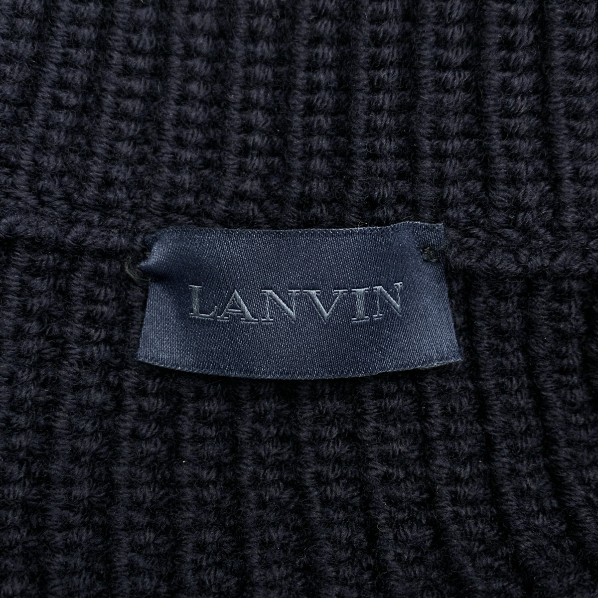 LANVIN / 람방 | 울 리브 로우 게이지 니트 카디건 | XS | 남성
