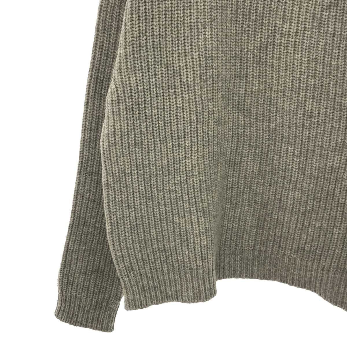 JIL SANDER+ | Wool shoulder button oversized turtleneck sweater | XS | Gray | Men's