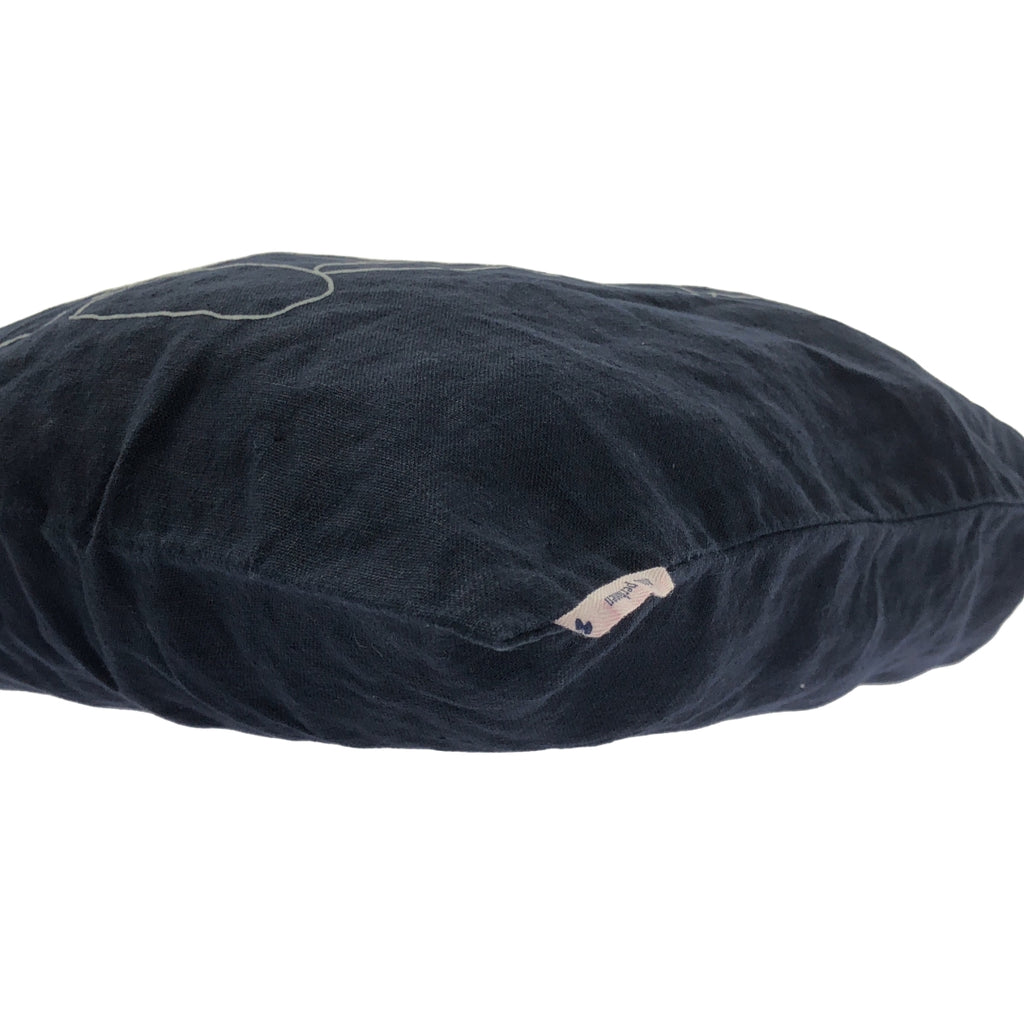 mina perhonen / ミナペルホネン | × 宗像堂 munakatadou / リネン パン バッグ | ネイビー/ホワイト | レディース