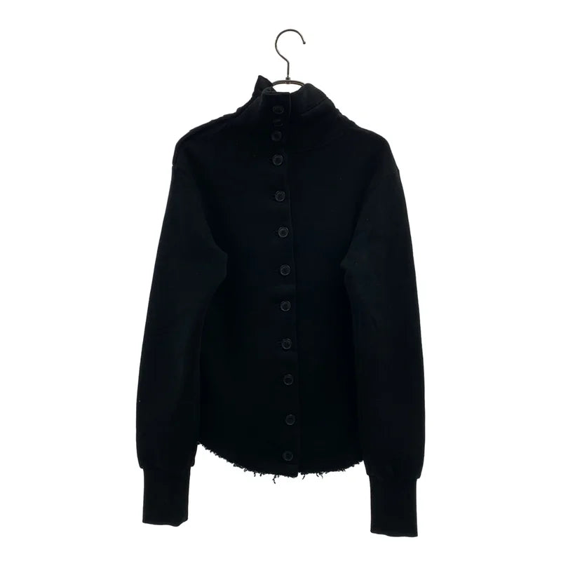 REGULATION Yohji Yamamoto / レギュレーションヨウジヤマモト | バックボタン カットオフ ハイネック スウェット トレーナー |
