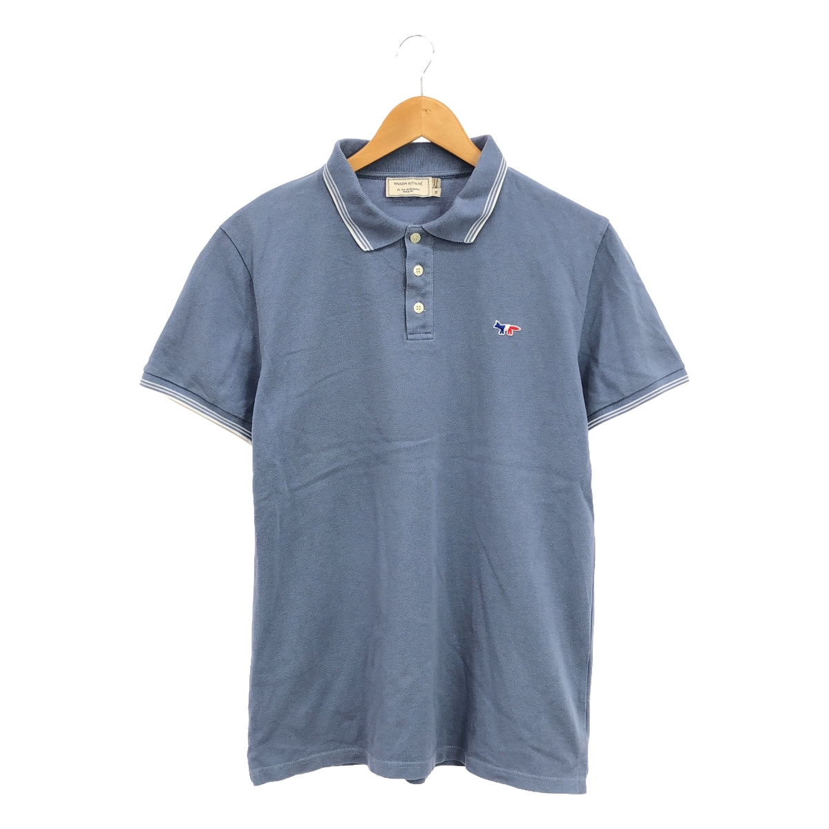 MAISON KITSUNE | Fox logo patch pique short-sleeved polo shirt | M | Men's